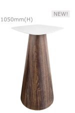 CONIC BAR TABLE™ & SQUARISH TOP - WHITE (BT11 - SW)