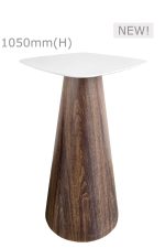 CONIC BAR TABLE™ & SQUARISH TOP - WHITE (BT11 - SW)