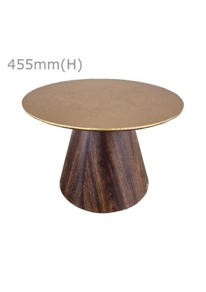 conic coffee table™ round top gold ct28 rg