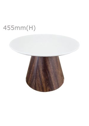 conic coffee table™ round top white ct28 rw