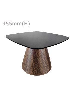 conic coffee table™ squarish top black ct28 sb