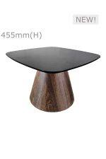 CONIC COFFEE TABLE™ - SQUARISH TOP - BLACK (CT28 - SB)