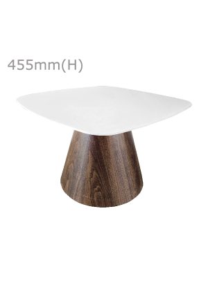 conic coffee table™ squarish top white ct28 sw