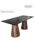 CONIC MEETING TABLE™ & LONG TOP - BLACK (TB2 - LB)