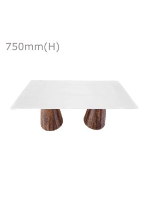 conic meeting table™ & long top white tb2 lw