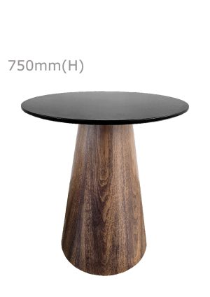 conic meeting table™ round top black tb2 rb