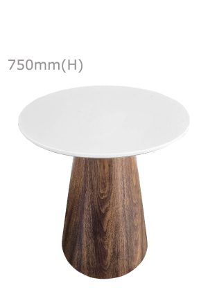 conic meeting table™ round top white tb2 rw