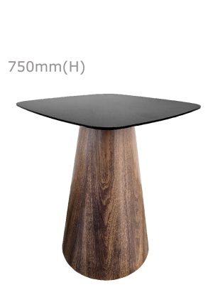 conic meeting table™ squarish top black tb2 sb