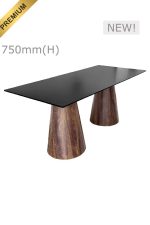 CONIC™ MEETING TABLE - LONG TOP - BLACK (TB2 - LB)_PREMIUM