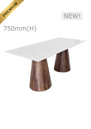 CONIC™ MEETING TABLE - LONG TOP - WHITE (TB2 - LW)_PREMIUM