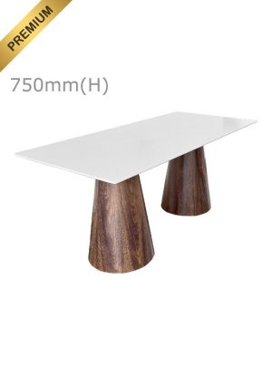 CONIC™ MEETING TABLE - LONG TOP - WHITE (TB2 - LW)_PREMIUM