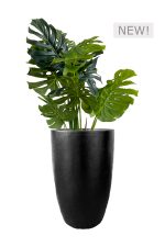 FAUX MONSTERA TREE 120CM IN FIBRE LARGE BLACK (FL83 - MONFLB)