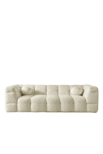 minimalist boucle fabric 3 seater sofa boba