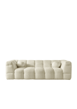 minimalist boucle fabric 3 seater sofa boba