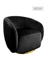 ODIN LOUNGE SOFA - SINGLE SEATER BLACK (SF7 - SB)