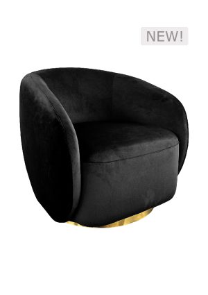 odin lounge sofa single seater black sf7 sb