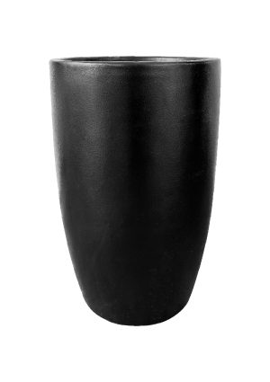 planter fibre large black ptflb