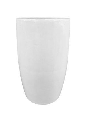 planter fibre large seat height 30cm white ptflw