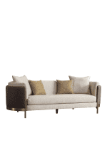 scandinavian fabric 3 seater sofa glamour