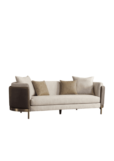 Scandinavian Fabric 3 Seater Sofa GLAMOUR