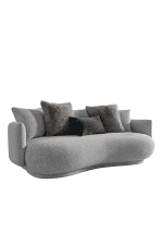 scandinavian fabric 3 seater sofa heritage