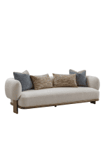 scandinavian fabric 3 seater sofa waltz