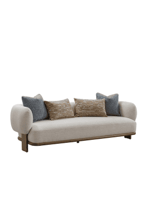 scandinavian fabric 3 seater sofa waltz