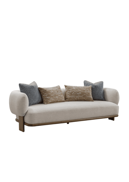 Scandinavian Fabric 3 Seater Sofa WALTZ