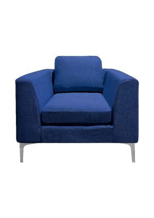 manhattan sofa single seater blue sf2 nsbl