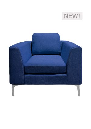 manhattan sofa single seater blue sf2 nsbl