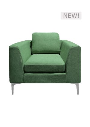 manhattan sofa single seater green sf2 nsg