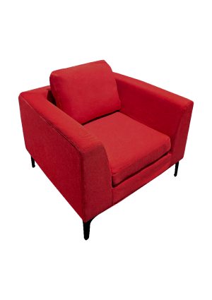 manhattan sofa single seater red sf2 nsr