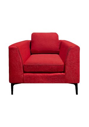 manhattan sofa single seater red sf2 nsr