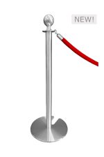 CLASSIC SILVER POLE WITH RED ROPE (AC7 - CSR)