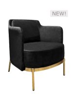 The CROWN LOUNGE SOFA™ - SINGLE SEATER - BLACK