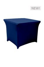 3FT SQUARE BLUE SPANDEX TABLE (TB11 - SBL)