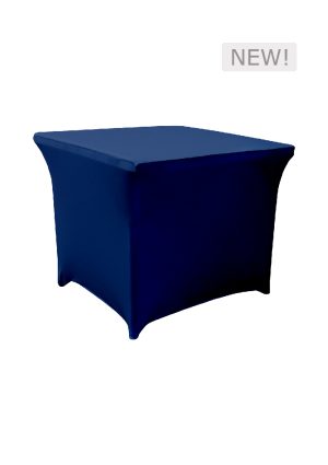 3FT SQUARE BLUE SPANDEX TABLE (TB11 - SBL)