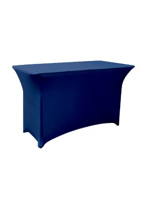 4FT LONG BLUE SPANDEX TABLE (TB6 - SBL)