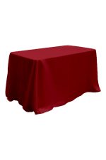 4FT LONG RED LINEN TABLE (TB6 - LR)