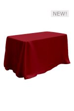 4FT LONG RED LINEN TABLE (TB6 - LR)