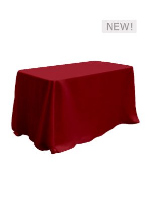 4FT LONG RED LINEN TABLE (TB6 - LR)