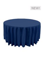 4FT ROUND BLUE LINEN TABLE (TB8 - LBL)