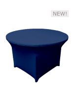 4FT ROUND BLUE SPANDEX TABLE (TB8 - SBL)