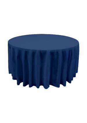 5FT ROUND BLUE LINEN TABLE (TB9 - LBL)