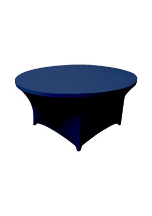 5FT ROUND BLUE SPANDEX TABLE (TB9 - SBL)