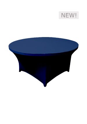 5FT ROUND BLUE SPANDEX TABLE (TB9 - SBL)