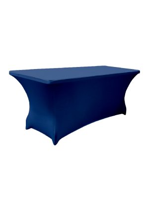 6FT LONG BLUE SPANDEX TABLE (TB7 - SBL)