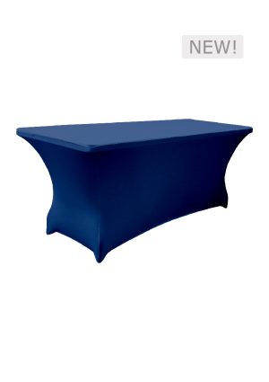 6FT LONG BLUE SPANDEX TABLE (TB7 - SBL)