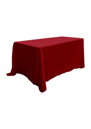 6FT LONG RED LINEN TABLE (TB7 - LR)