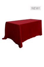 6FT LONG RED LINEN TABLE (TB7 - LR)